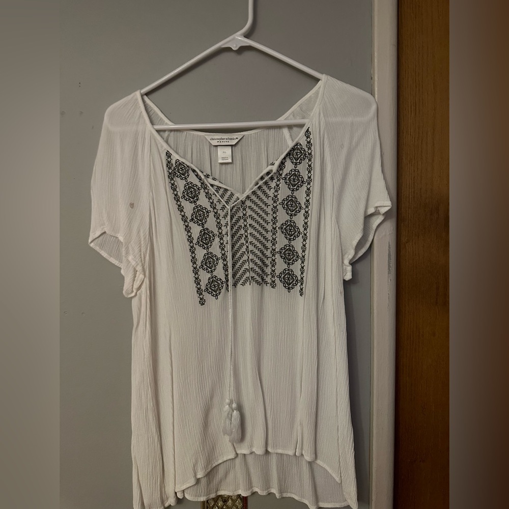 White summer shirt